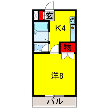 八幡宿駅 徒歩7分 3階の物件間取画像